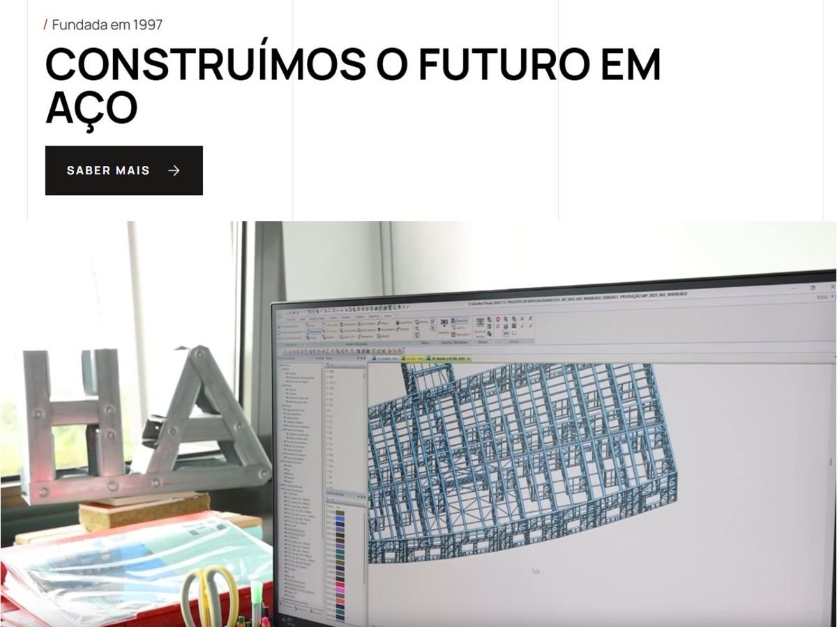 Página inicial do website da Habioliveira